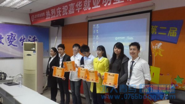北大青鸟深圳嘉华学校jQuery特效大赛正举行